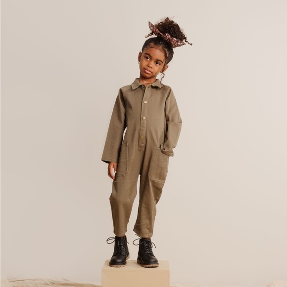 Surplus Green Kids Jumpsuit - Picture 2 of 7